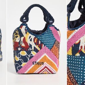 STAUD Cote Beaded Tote NWT